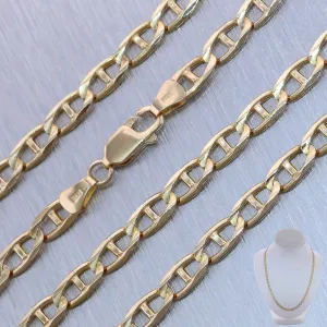 Men's 17.09g 14k Yellow Gold Anchor Mariner Chain 20.5" Necklace