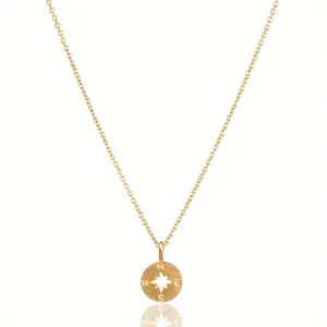 Men's Compass Pendant Necklace Alloy Necklace