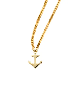 Mini Anchor Necklace Gold