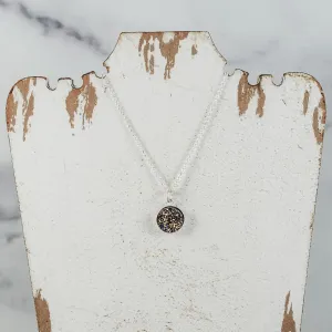Mini Druzy Pendant - Sterling Silver