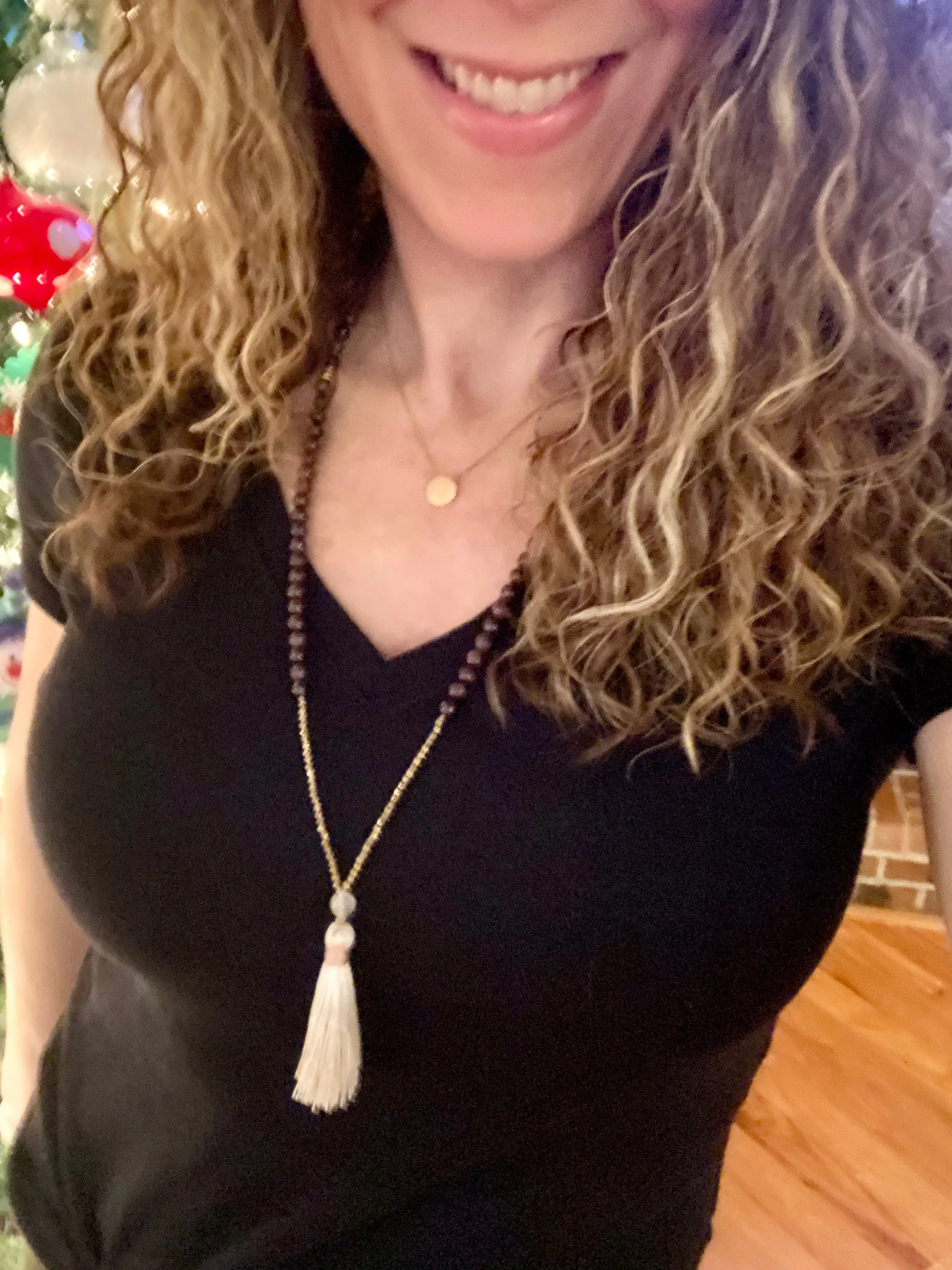 MINI MALA Smokey Quartz