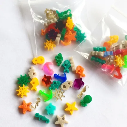 Mini Ocean Charms / 25 Pieces, 10mm