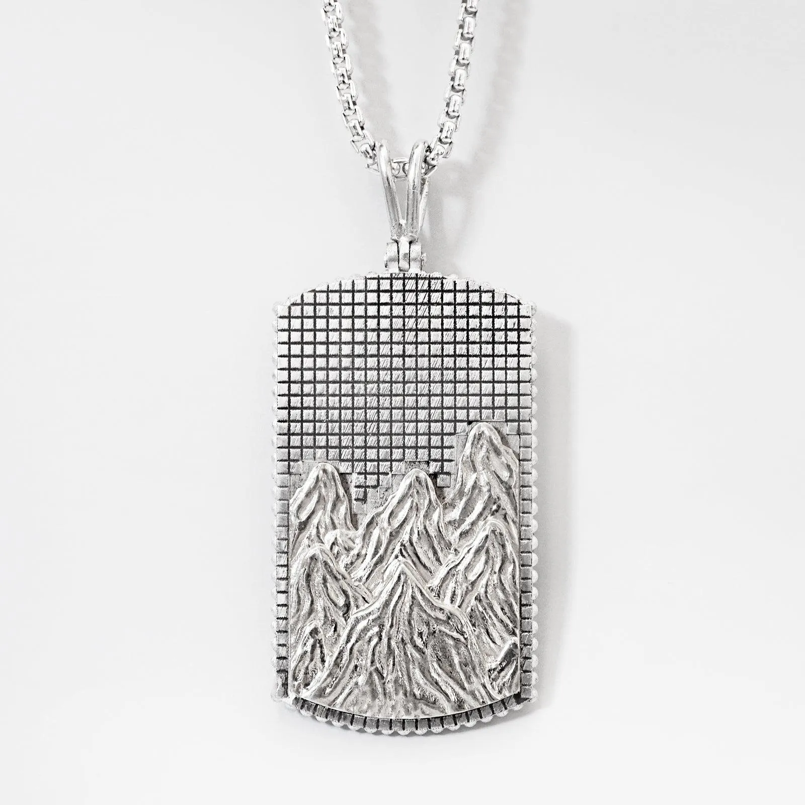 Mixed Metal Mountain Pendant