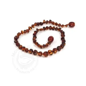 Momma Goose Baltic Amber Teething Necklace (Cherry)