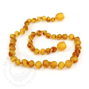Momma Goose Baltic Amber Teething Necklace (Raw Honey)