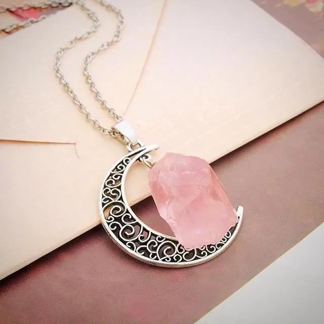 Moon & Crystal Necklace