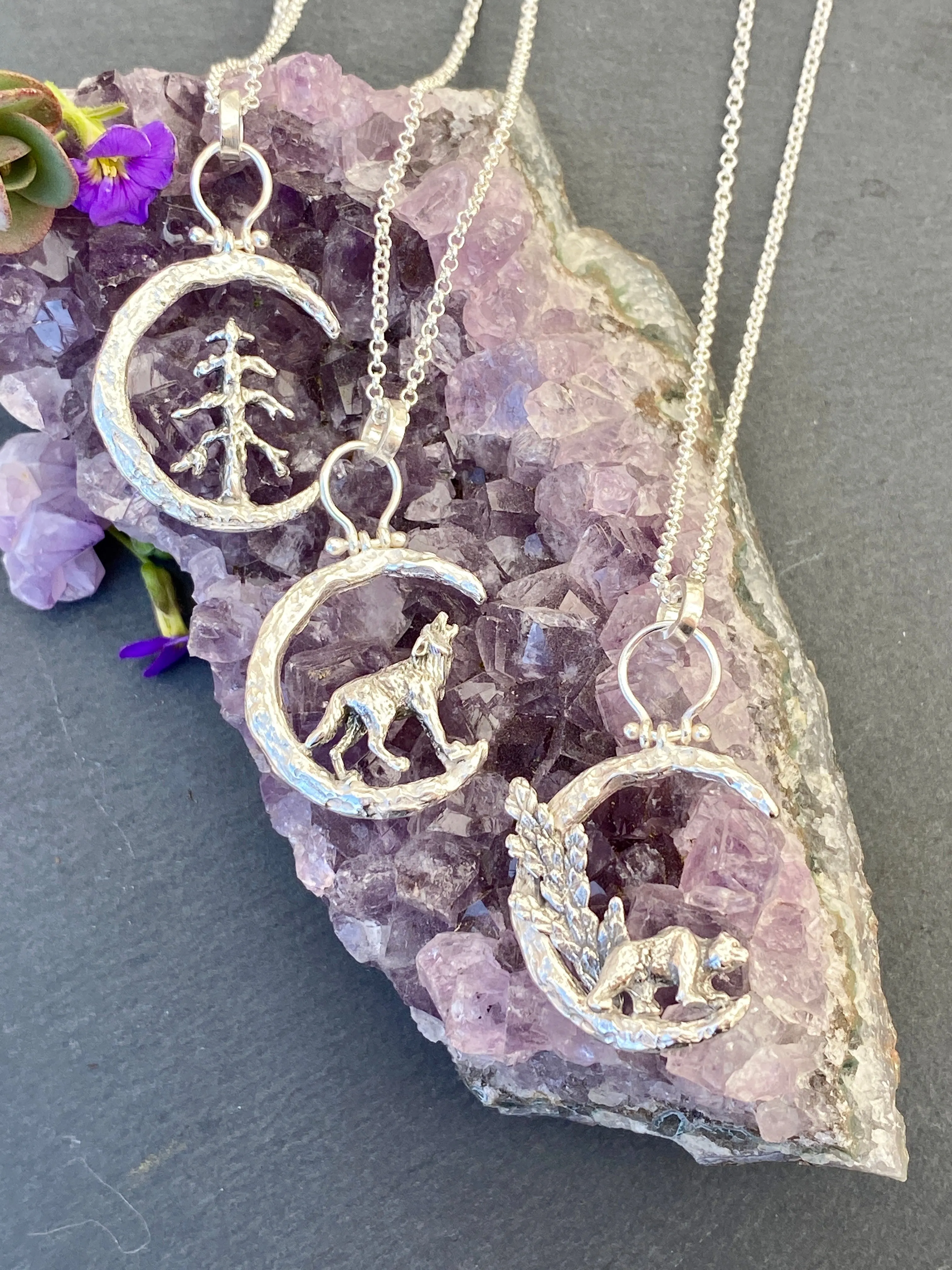 Moon Scape ~ Spruce and Bear sterling silver necklace