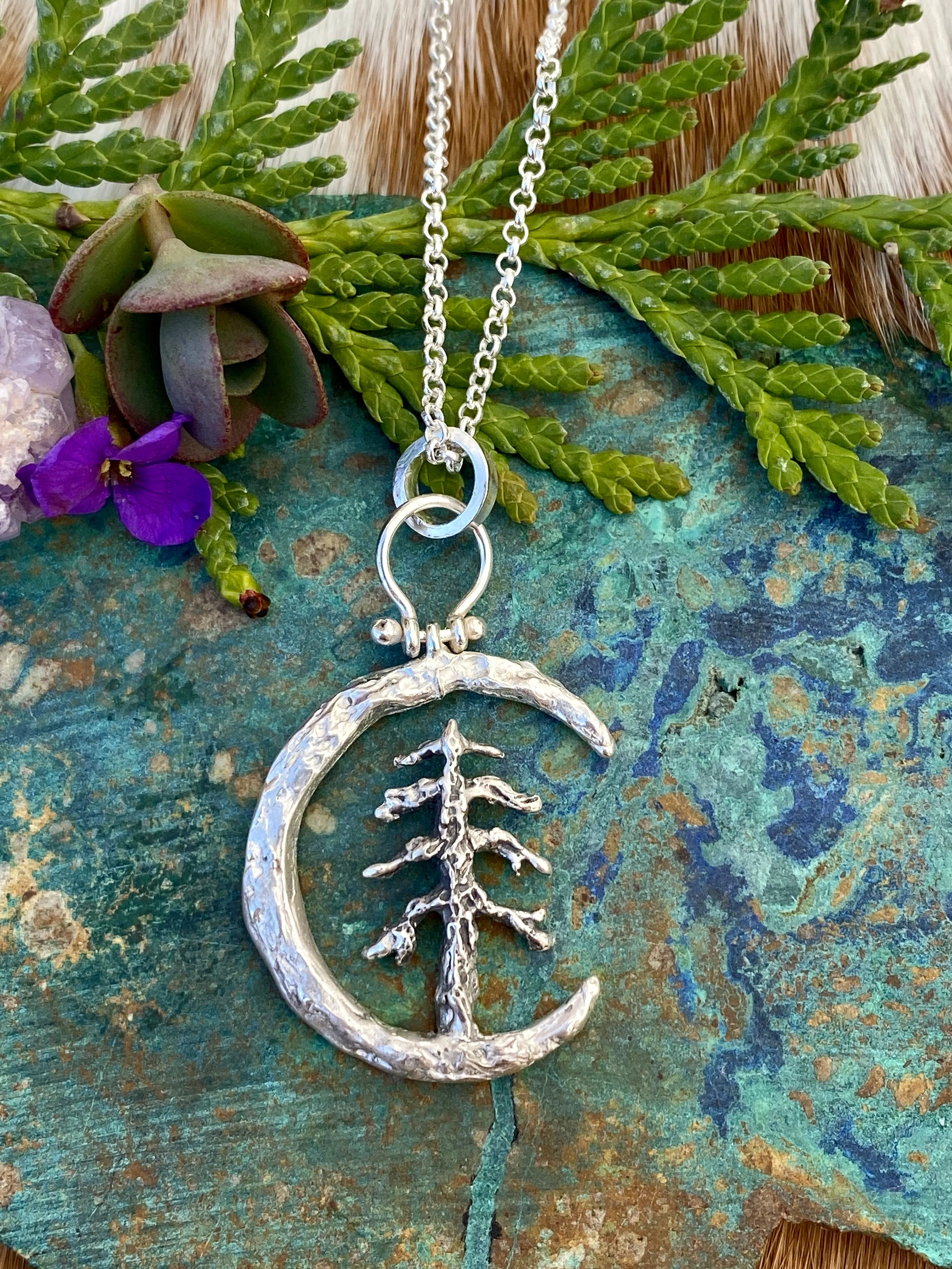 Moon Scape ~ The Mountains are Calling sterling silver necklace