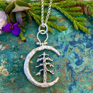 Moon Scape ~ The Mountains are Calling sterling silver necklace