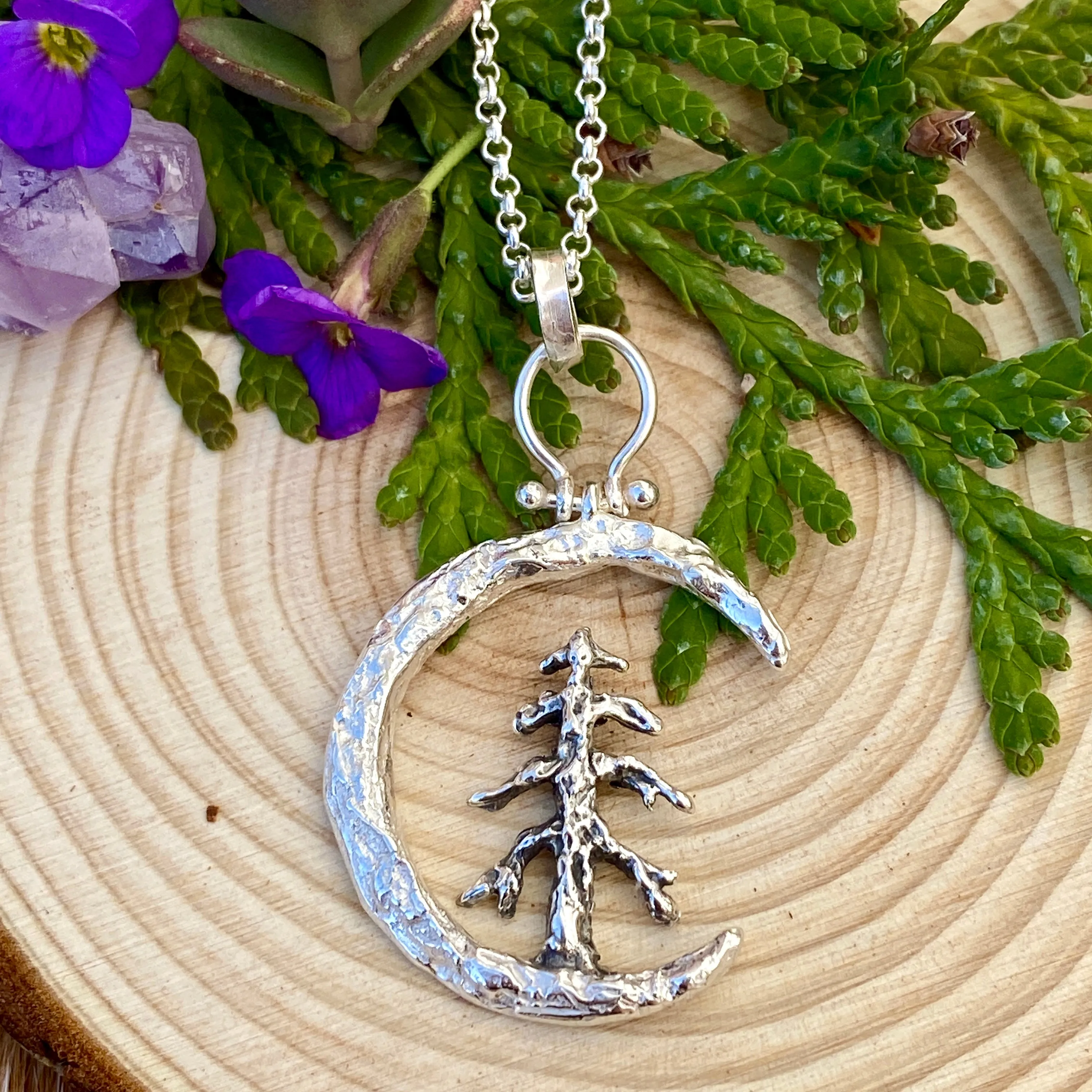 Moon Scape ~ The Mountains are Calling sterling silver necklace