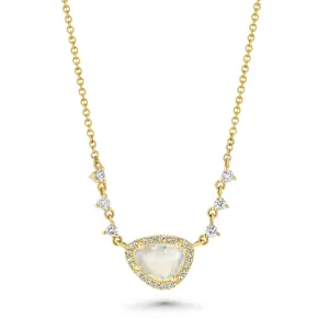 Moonstone Triana Diamond Necklace