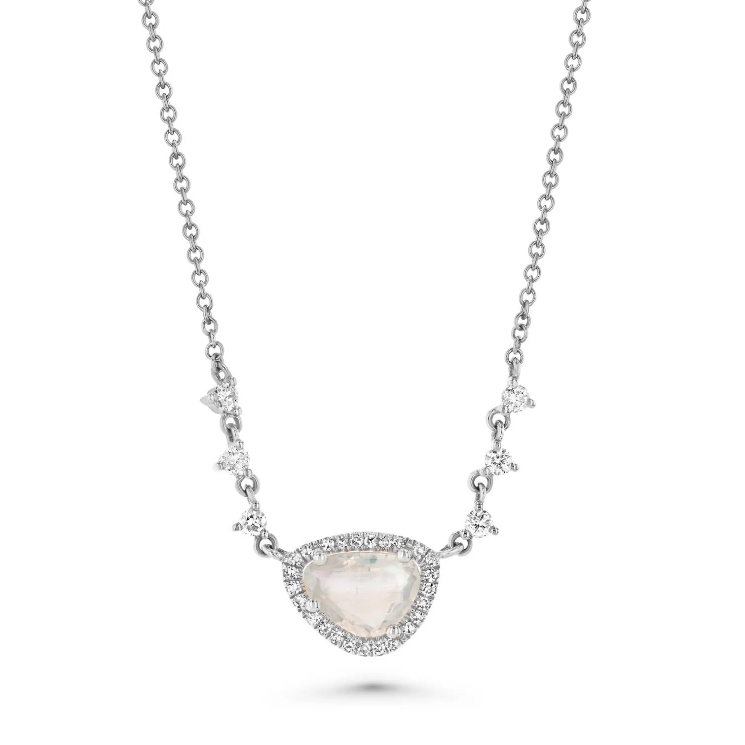 Moonstone Triana Diamond Necklace