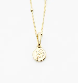 Morning Glory Flower Necklace - September