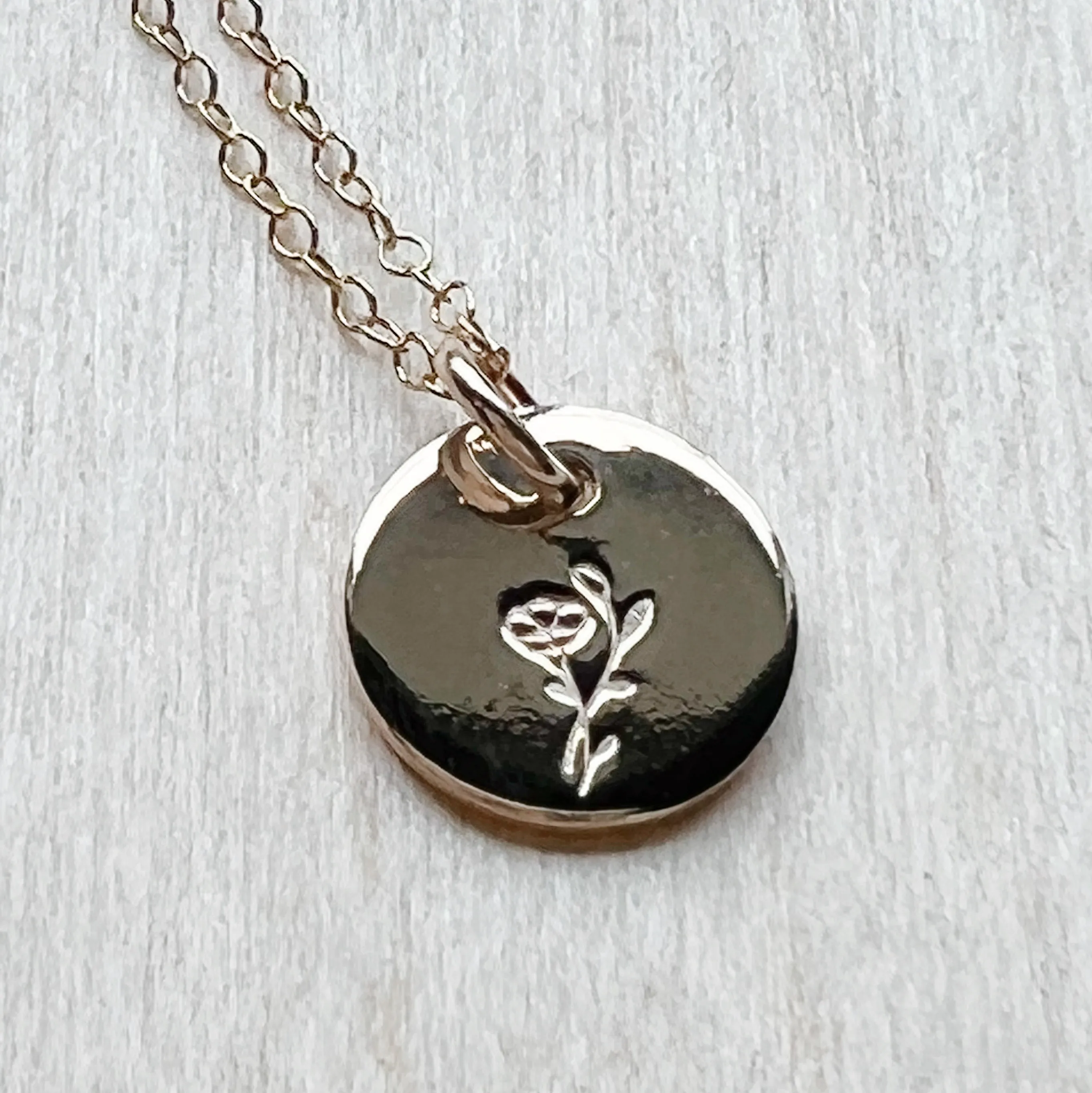 Morning Glory | September Birth Month Flower Necklace