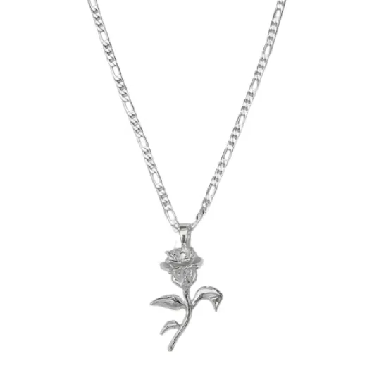 Mountain & Moon Rosetta Necklace Silver