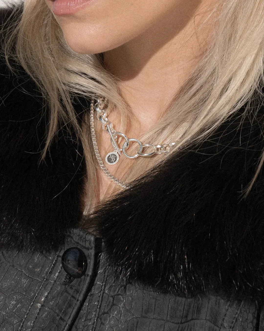 Mountain & Moon Roxanne Necklace Silver