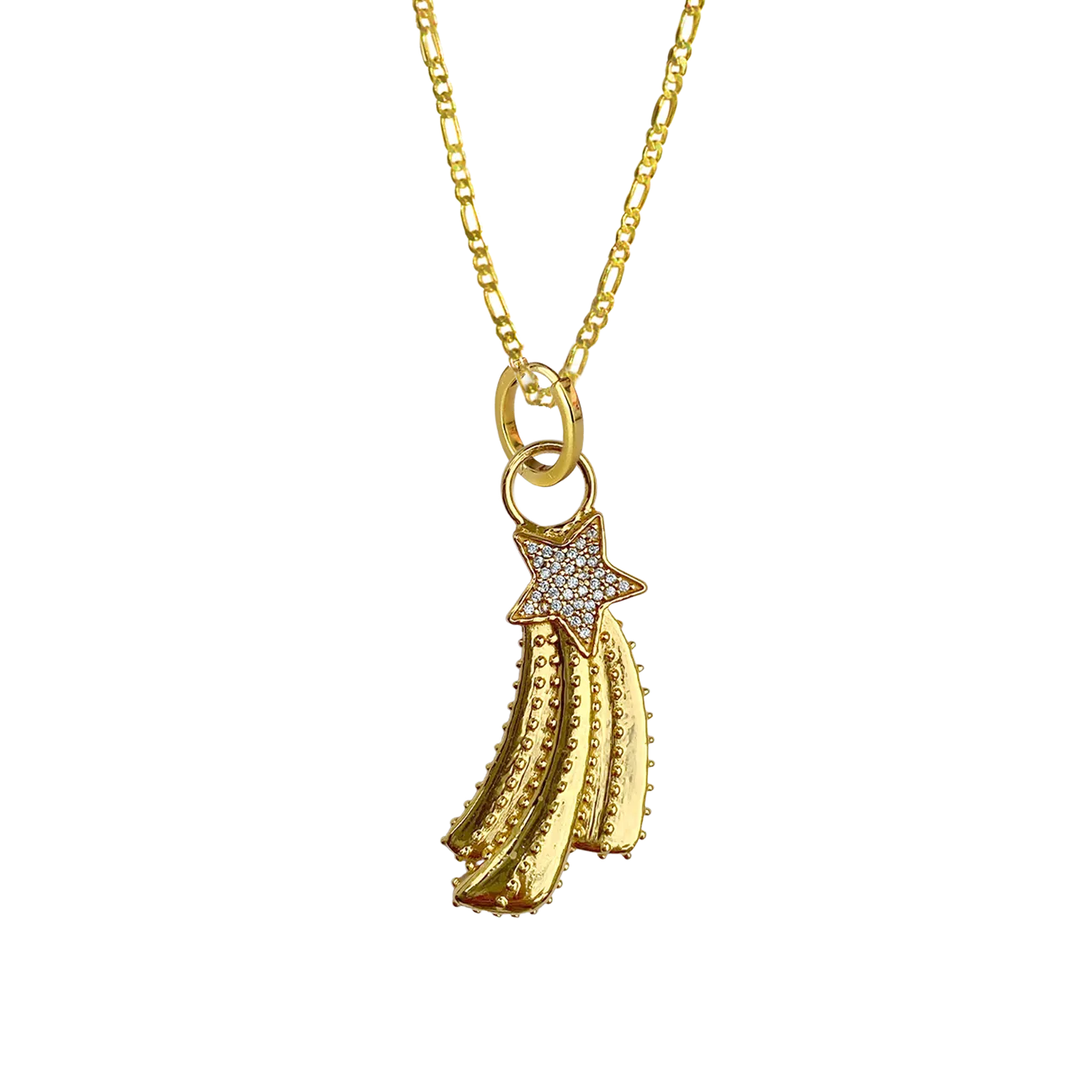 Mountain & Moon Shooting Star Necklace