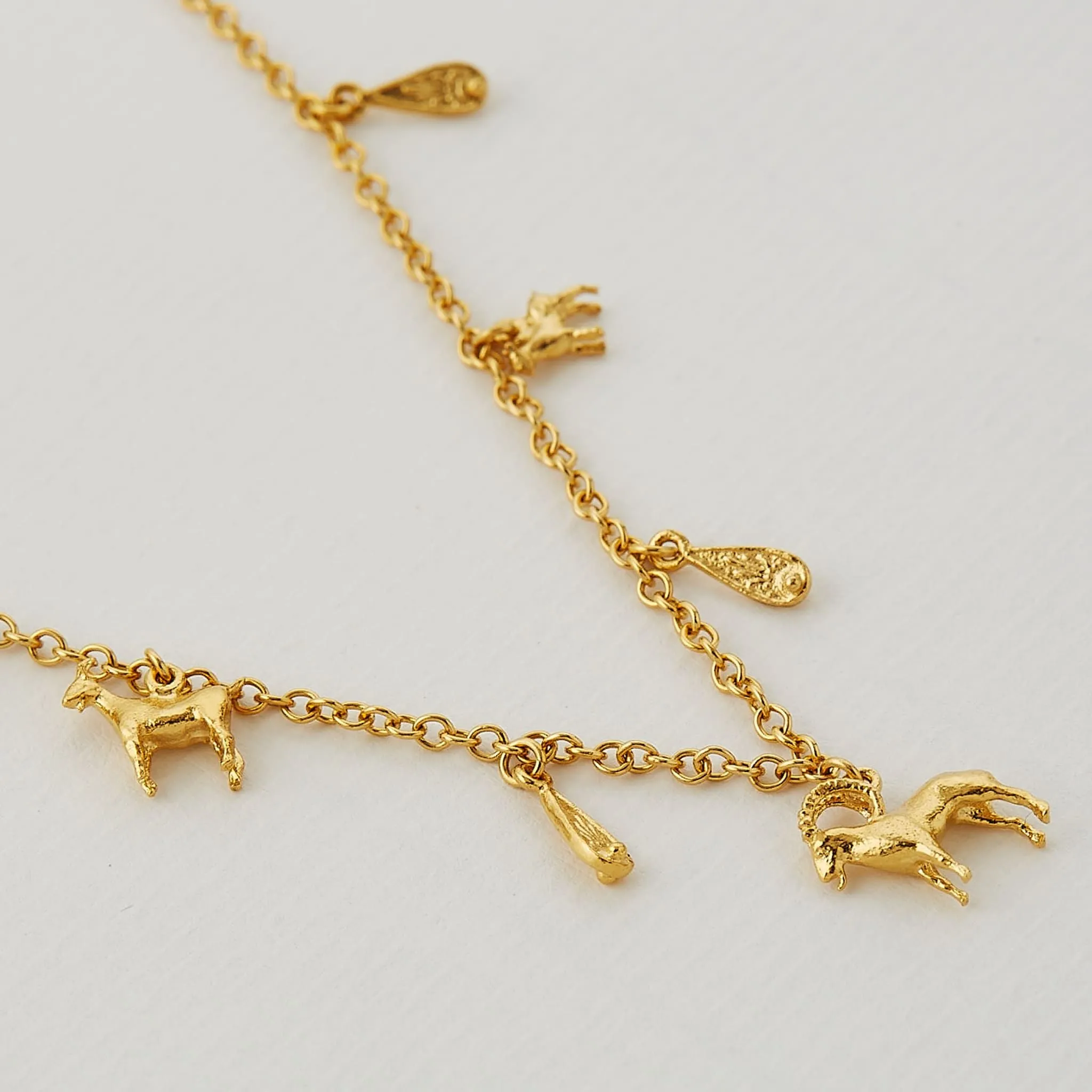 Mountain Goat Family Necklace by Alex Monroe Jewellery