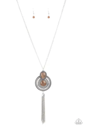 Mountain Mystic Brown Paparazzi Necklace