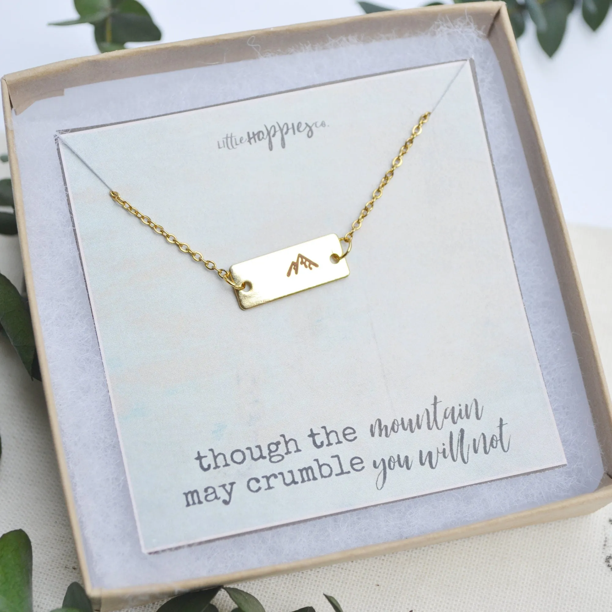 Mountain necklace, Encouragement gift, Christian necklace, Christian jewelry, Faith necklace, Religious jewelry, Miscarriage keepsake