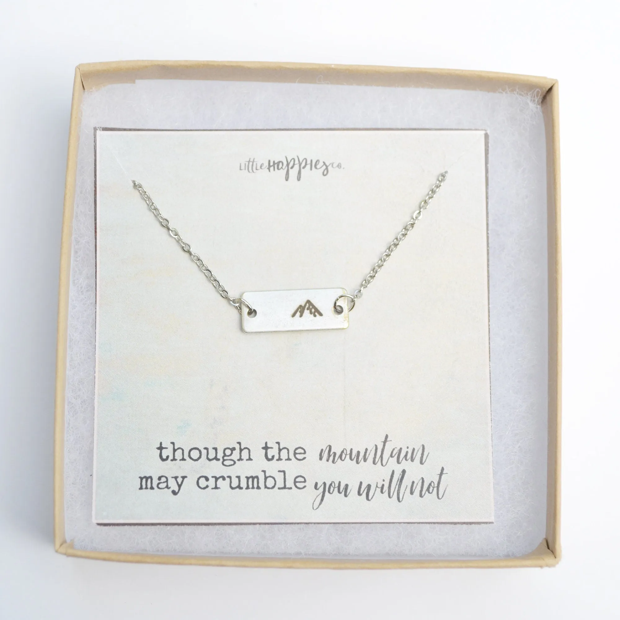 Mountain necklace, Encouragement gift, Christian necklace, Christian jewelry, Faith necklace, Religious jewelry, Miscarriage keepsake