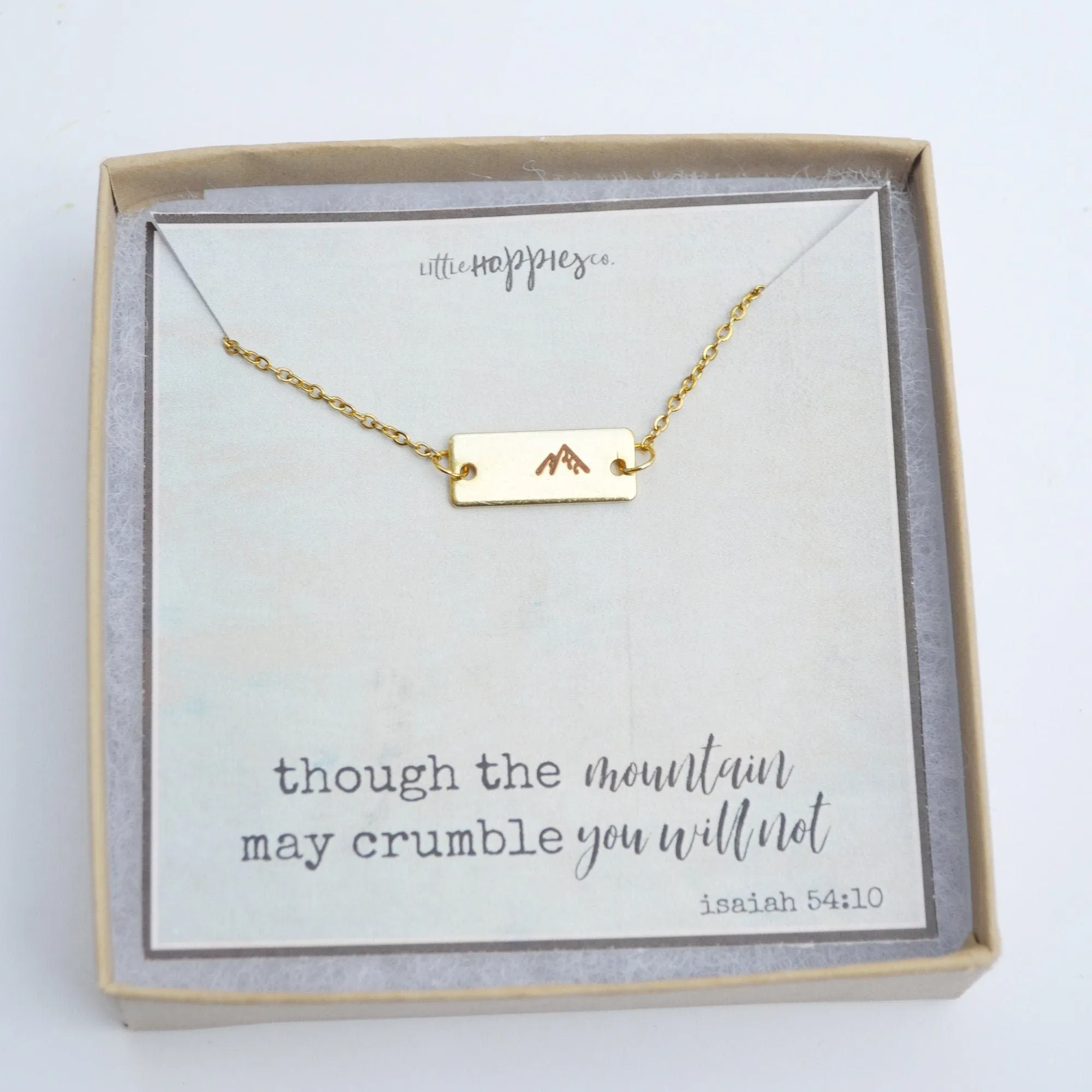 Mountain necklace, Encouragement gift, Christian necklace, Christian jewelry, Faith necklace, Religious jewelry, Miscarriage keepsake