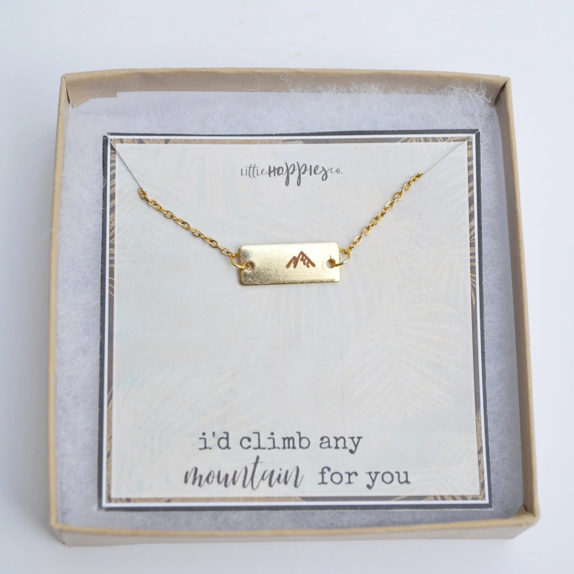 Mountain Necklace, encouragement necklace, Encouragement gift,  christian, Dainty Womens gift, Faith, miscarry, miscarriage gift, grief gift
