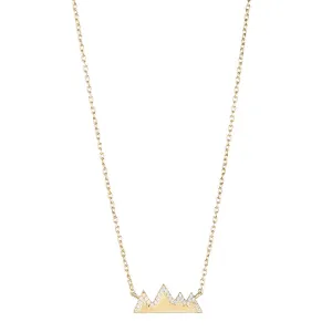 Mountain Necklace with White Topaz