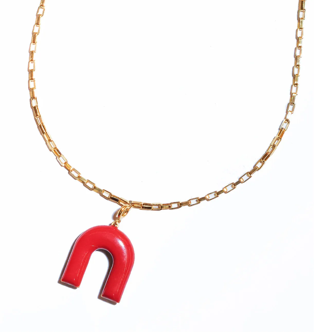 Mountain Pendant • Black & Maroon