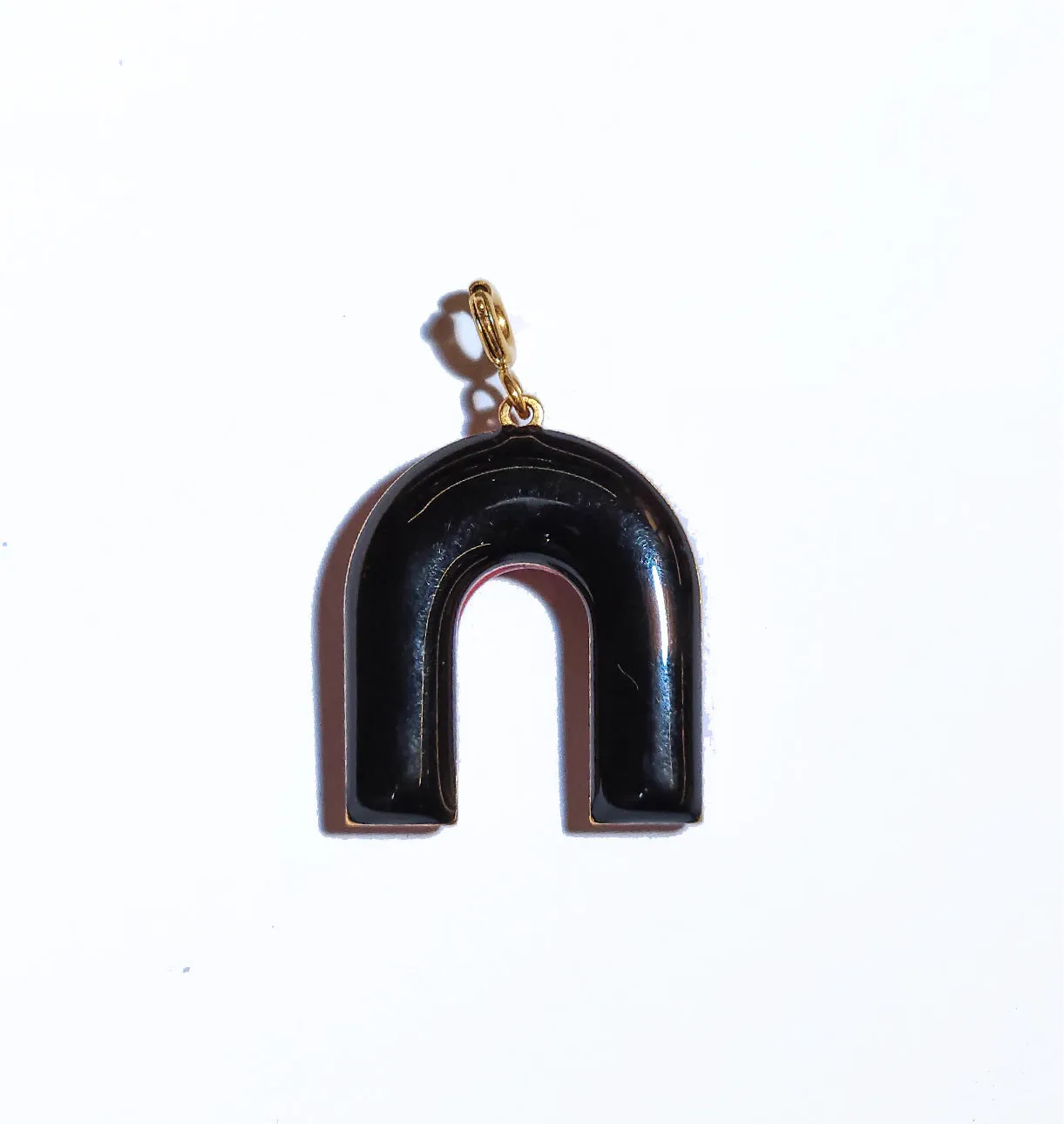Mountain Pendant • Black & Maroon