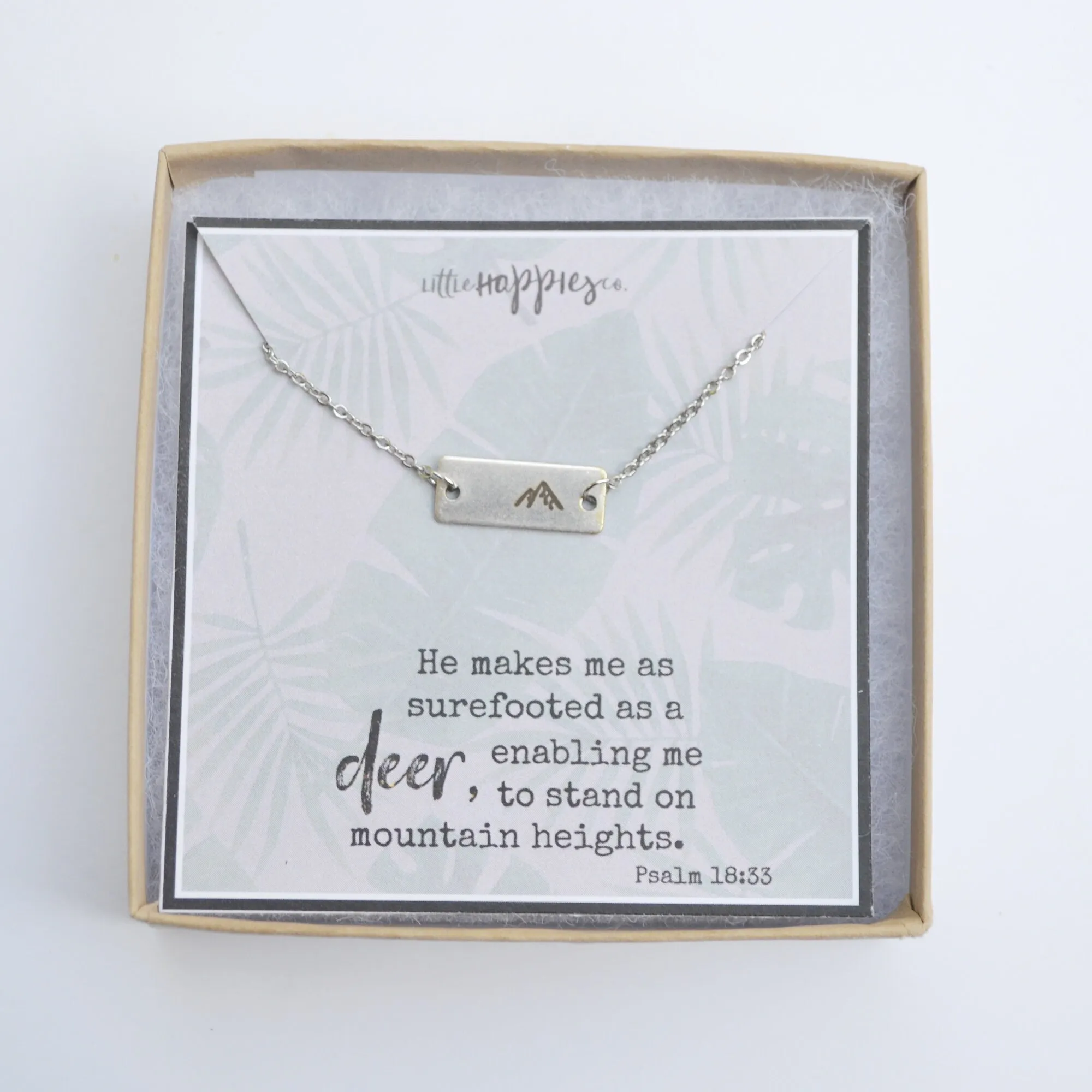 Mountain Pendant Necklace, Faith Necklace, Religious Jewelry, Mountain Necklace, Christian Gifts for Friends, Gold Mountain Necklace