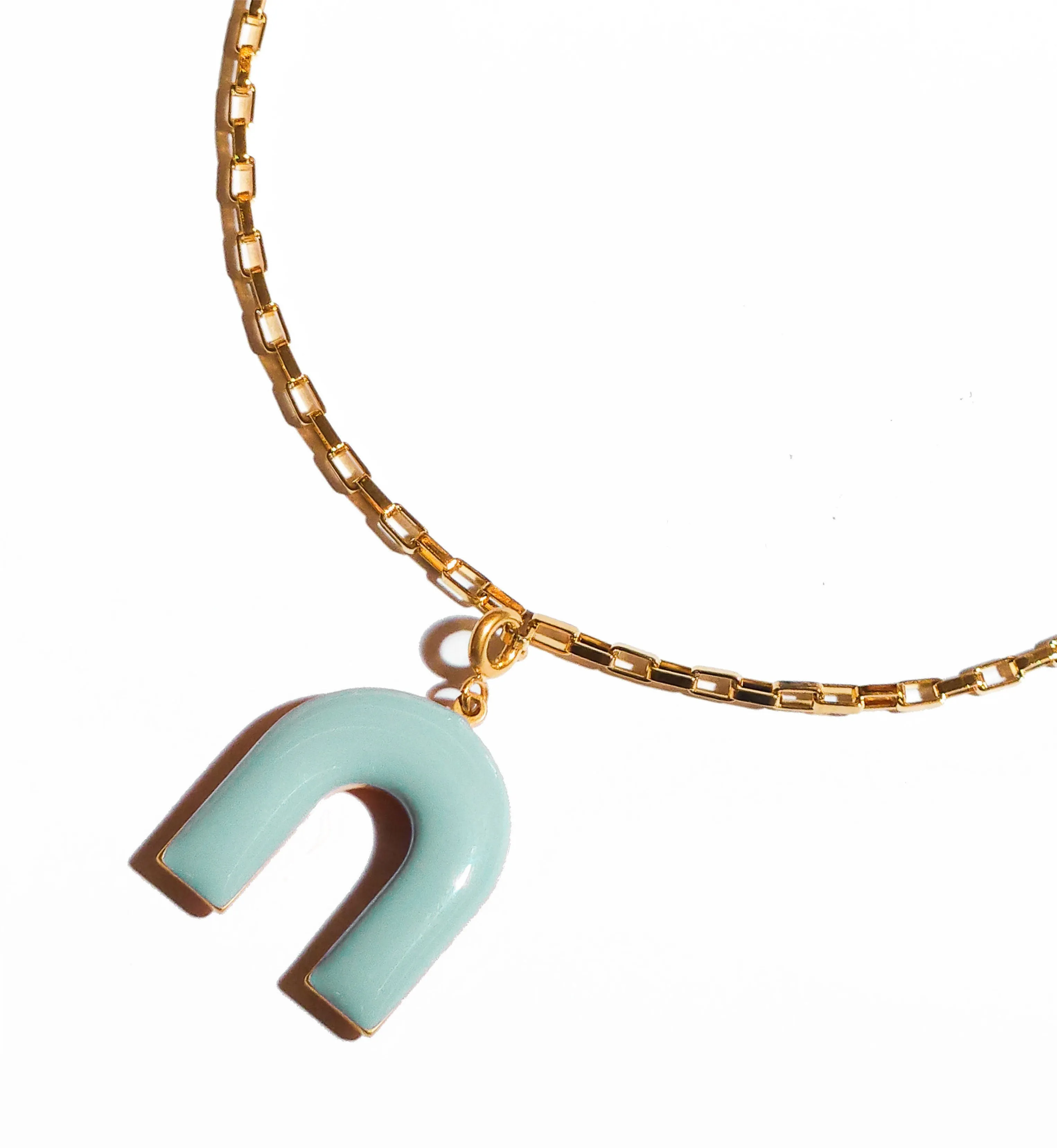 Mountain Pendant • Stone & Pea Green