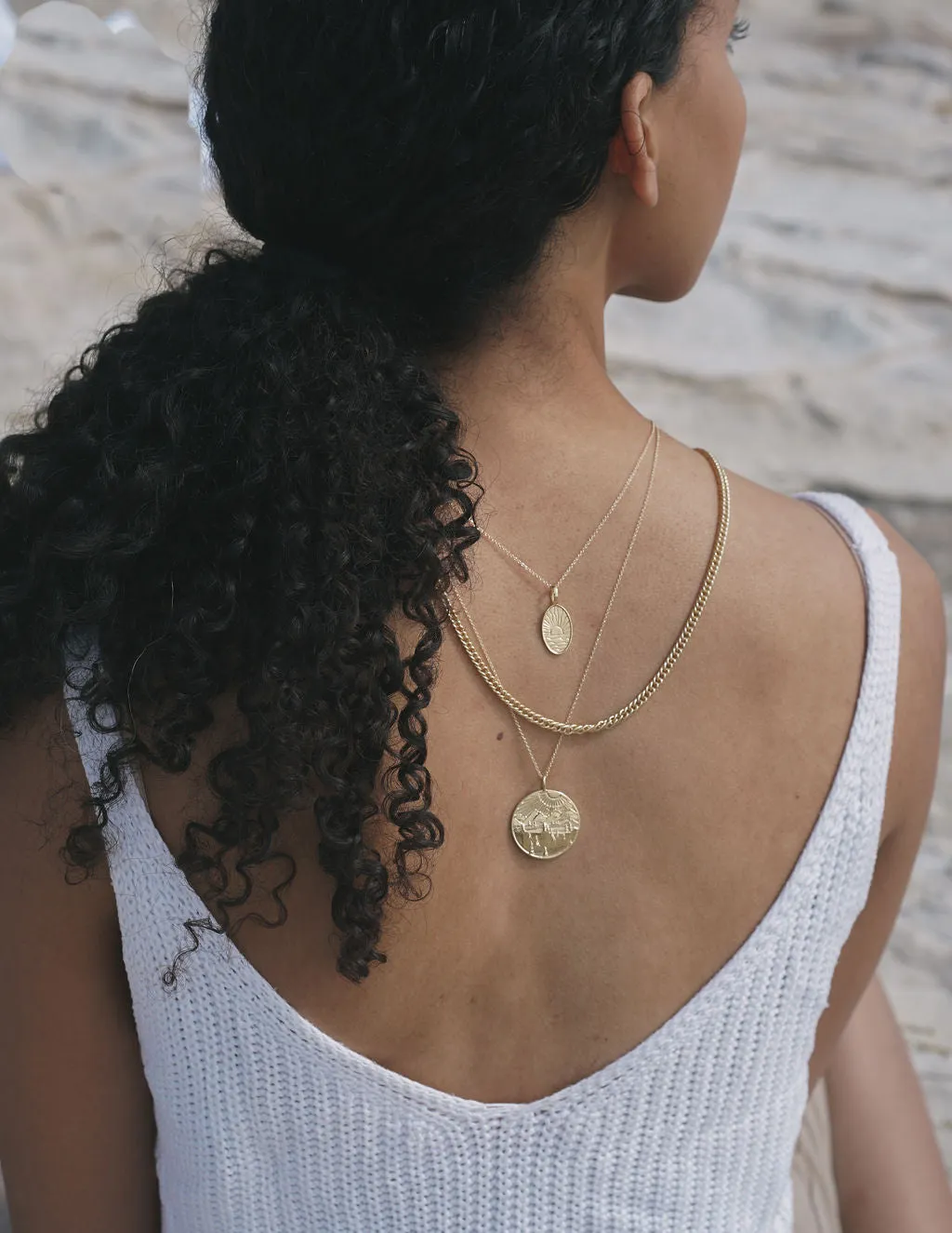 Mountain Token Necklace