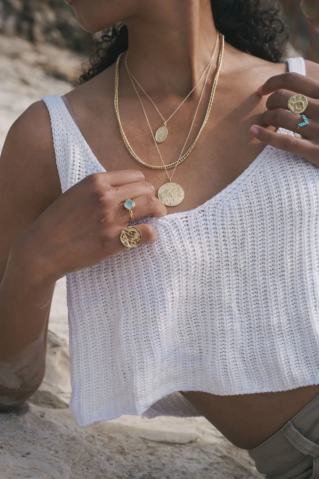 Mountain Token Necklace