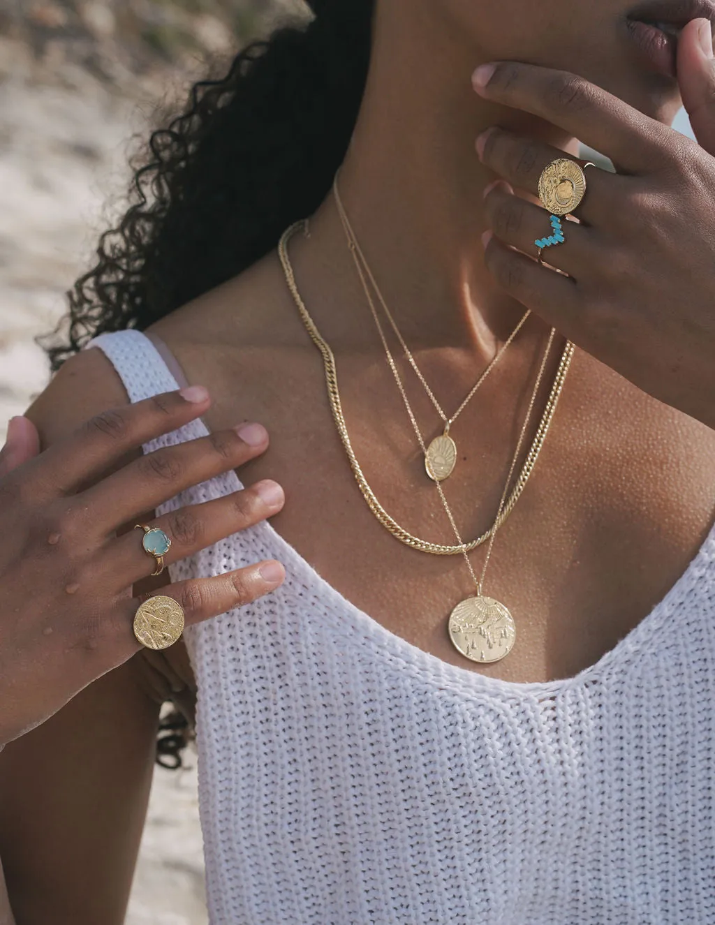 Mountain Token Necklace
