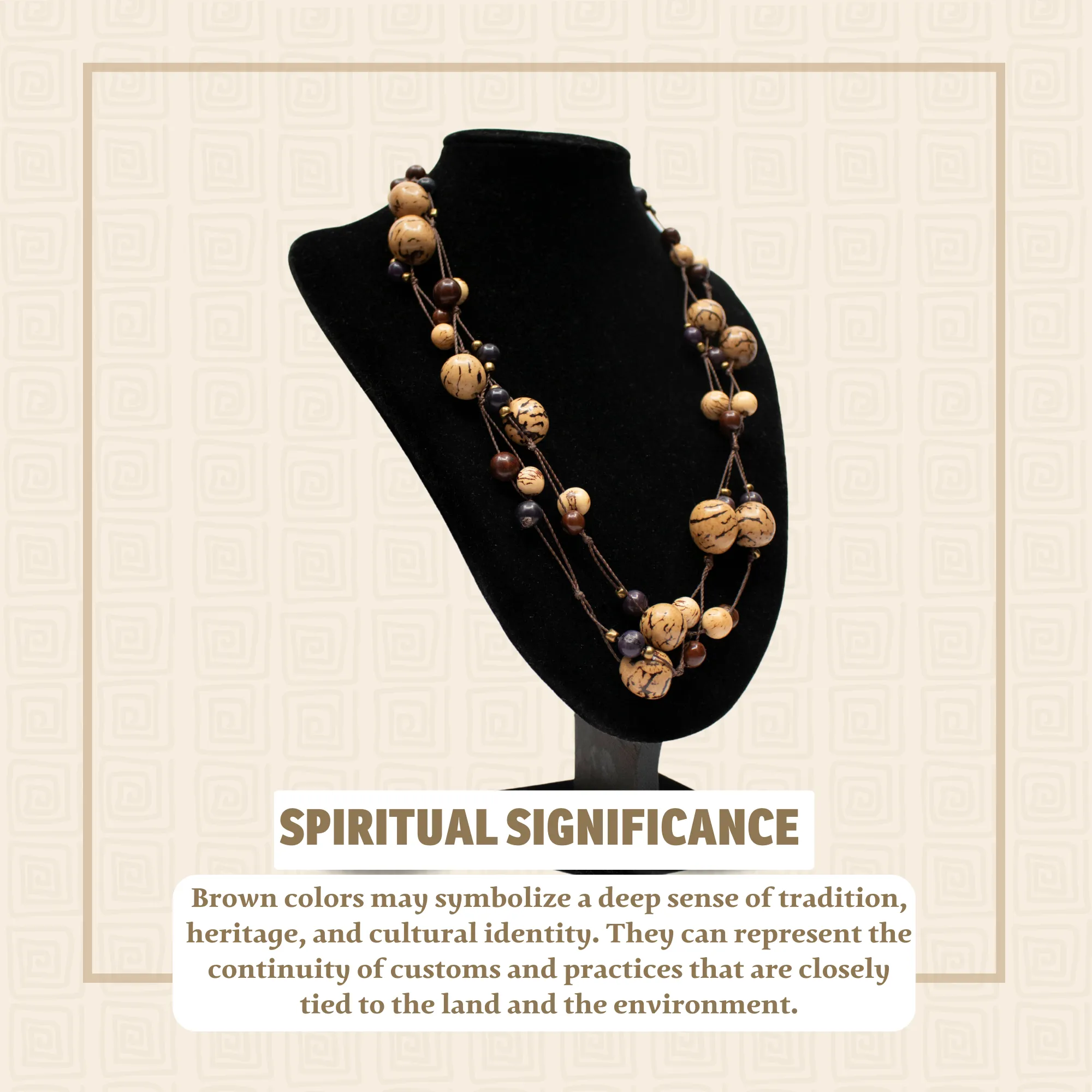 Multi-Layered Dark Brown Acai Beaded Necklace