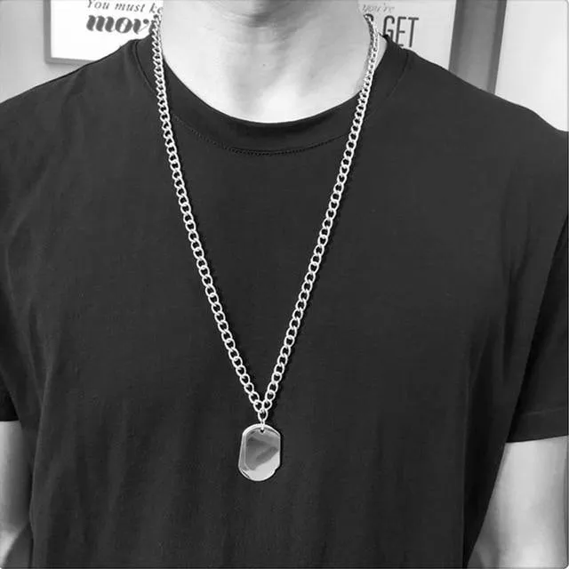Multilayer Necklace Metal Cross Pendant
