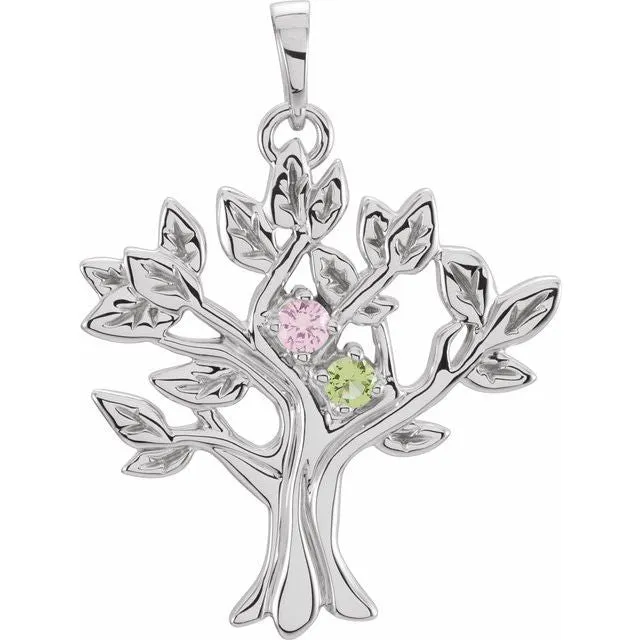 My Tree Family Birthstone Pendant or Necklace