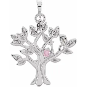 My Tree Family Birthstone Pendant or Necklace