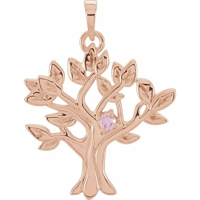 My Tree Family Birthstone Pendant or Necklace