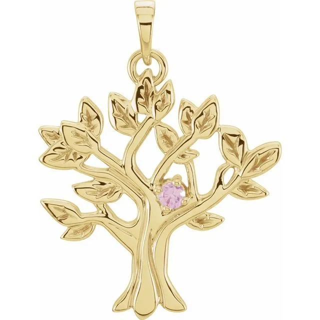 My Tree Family Birthstone Pendant or Necklace