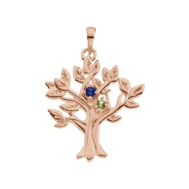 My Tree Family Birthstone Pendant or Necklace