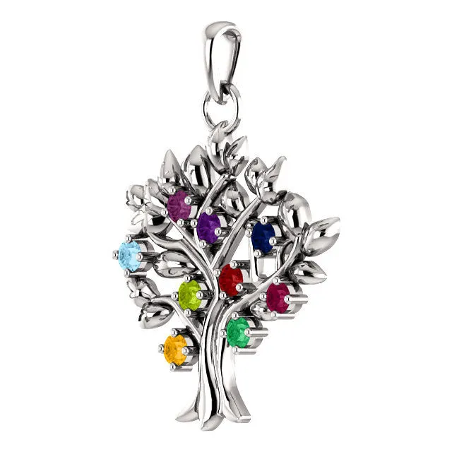 My Tree Family Birthstone Pendant or Necklace