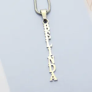 Name Necklace Vertical