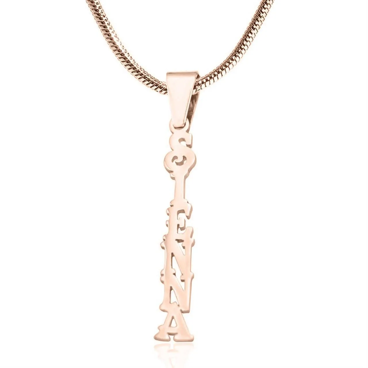 Name Necklace Vertical