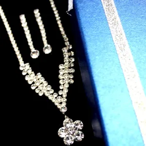 Necklace Numerous Flower Crystal Necklace Set Personalised Gifts For Her