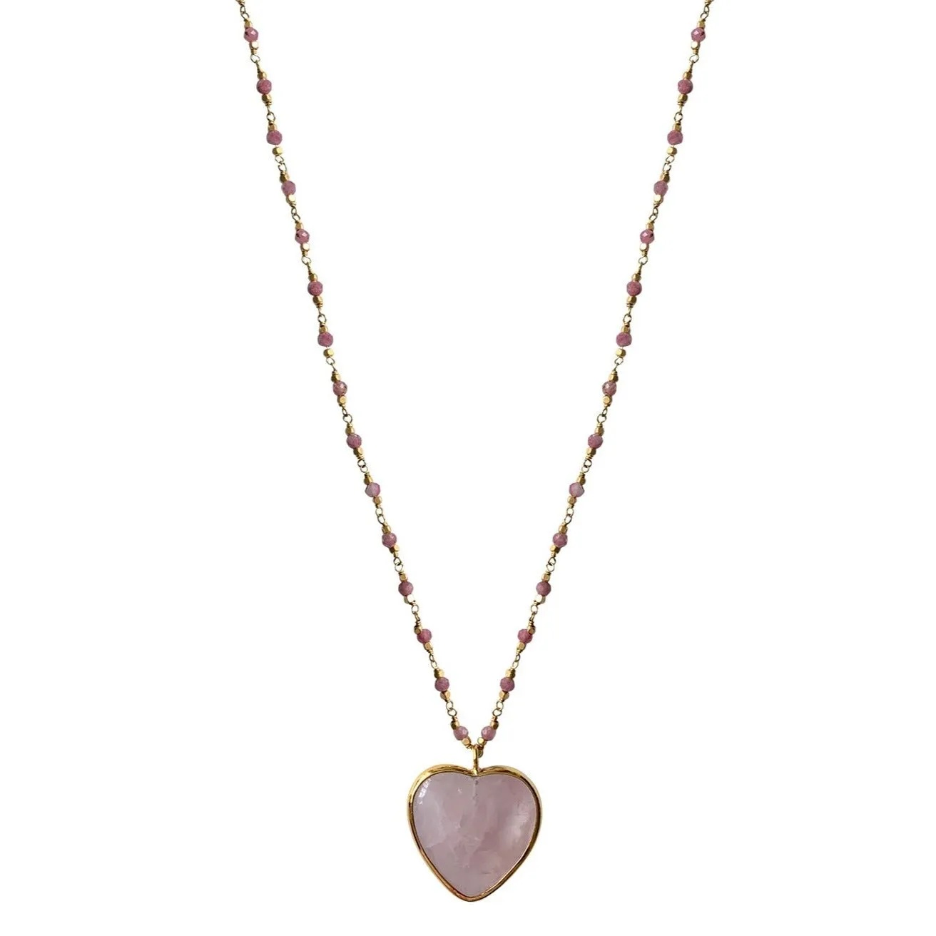 NECKLACE ROSE HEART