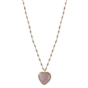 NECKLACE ROSE HEART