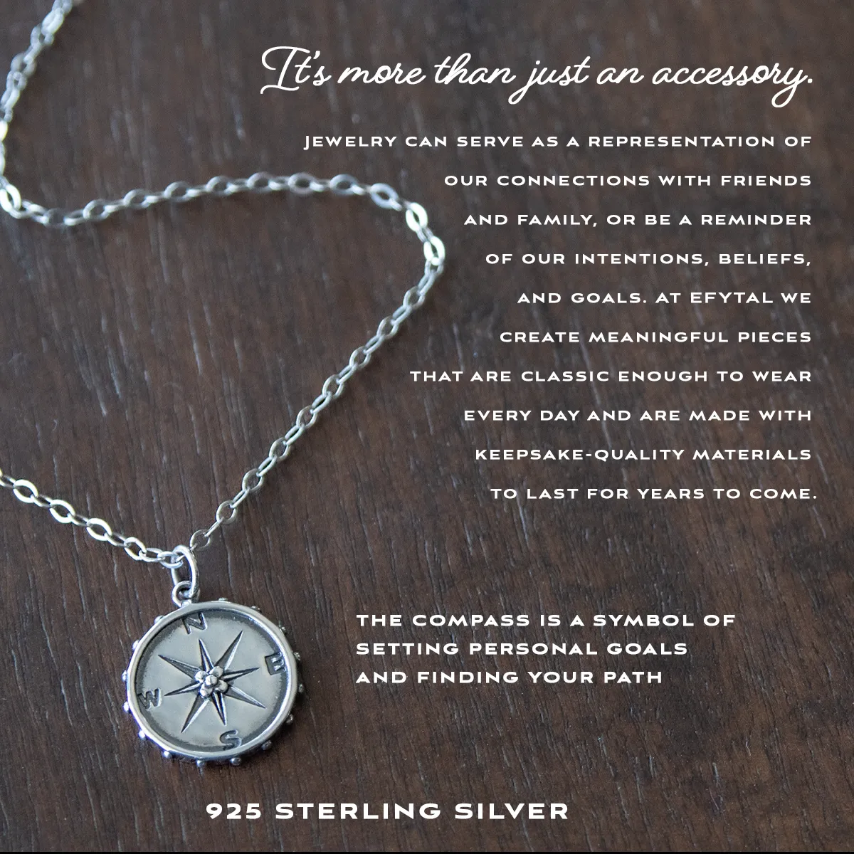 nellie compass necklace, silver or gold • 21st birthday confetti