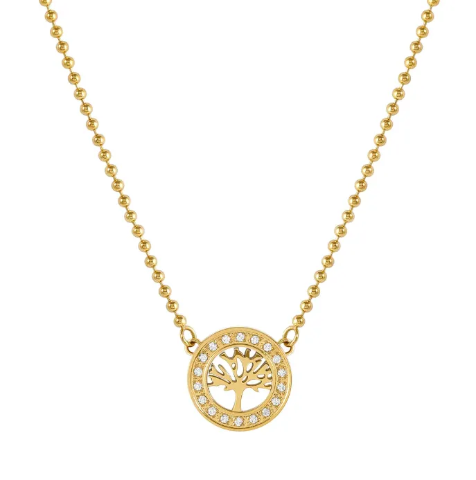 Nomination Soffio D'amore Tree Yellow Gold Necklace